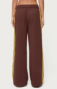 Edikted Sorin Contrast Striped Wide Sweatpants