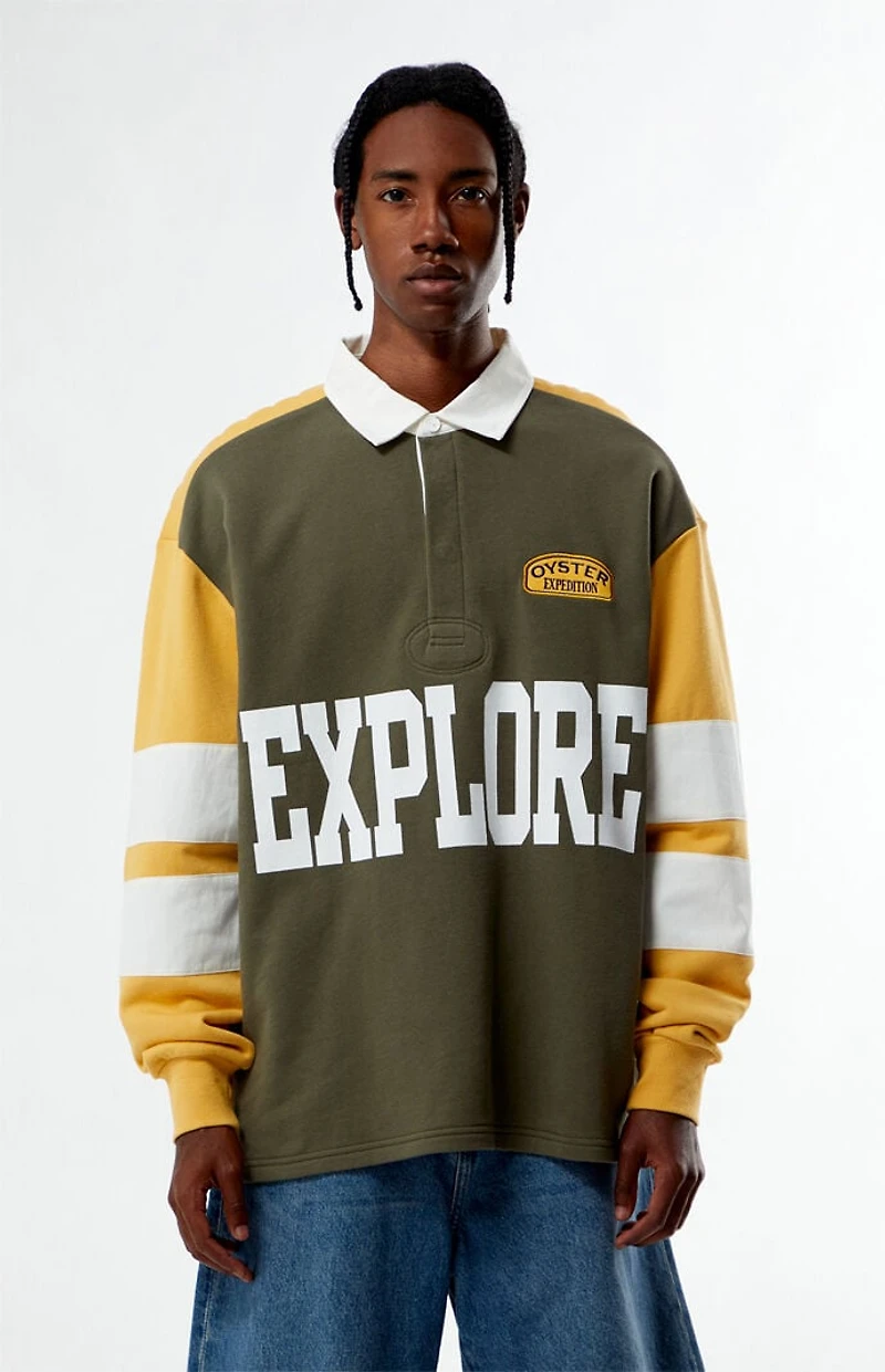 OYSTER EXPEDITION Explore Long Sleeve Rugby Shirt