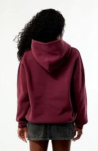 Pacsun Wine Core Washed Pullover Hoodie