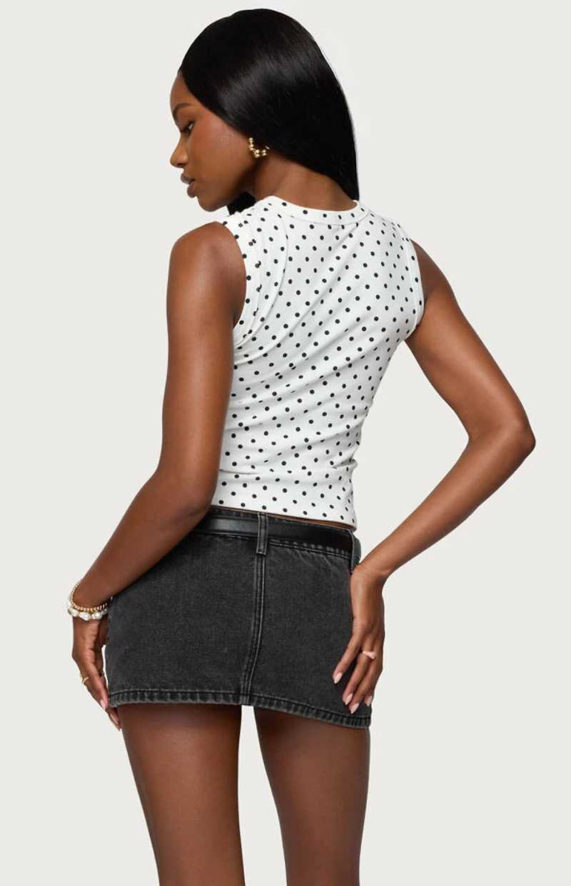 Edikted Rosalind Polka Dot Tank Top