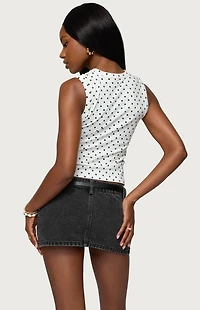 Edikted Rosalind Polka Dot Tank Top