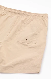 Pacsun Tan Collegiate 6.5'' Swim Trunks