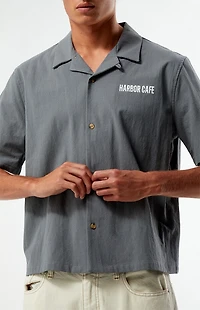 Pacsun Harbor Cafe Oversized Resort Camp Shirt
