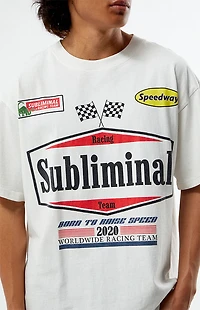 Pacsun Subliminal Racing Oversized T-Shirt