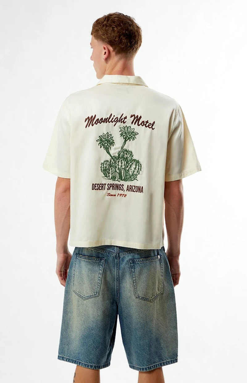 Pacsun Moonlight Embroidered Camp Shirt