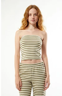 Your Favorite Lila Striped Tube Top