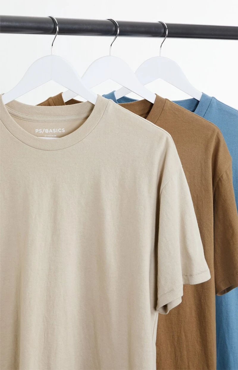 PS Basics 3 Pack Reese Solid Color T-Shirts