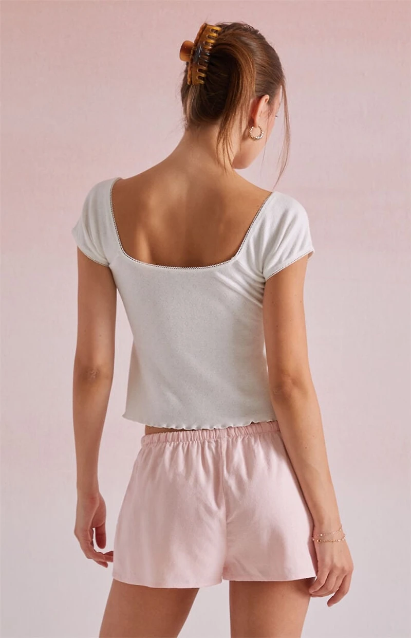 Beverly and Beck Maggie Pointelle T-Shirt