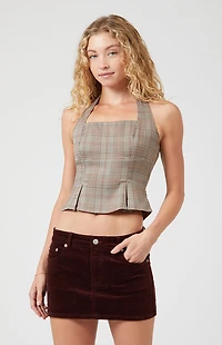 Beverly and Beck Stretch Corduroy Mini Skirt