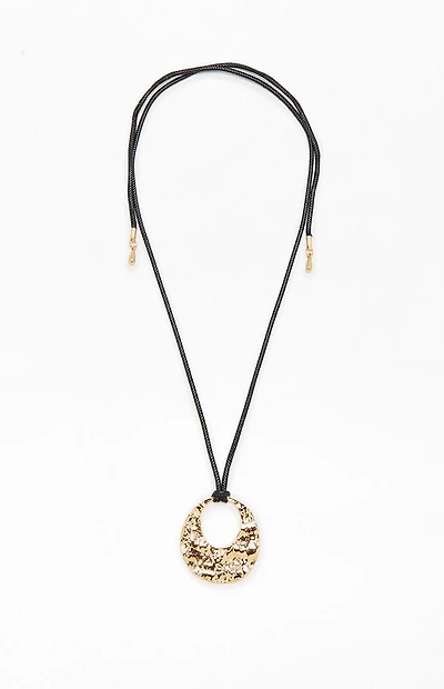 Pacsun Solana Hammered Pendant Necklace