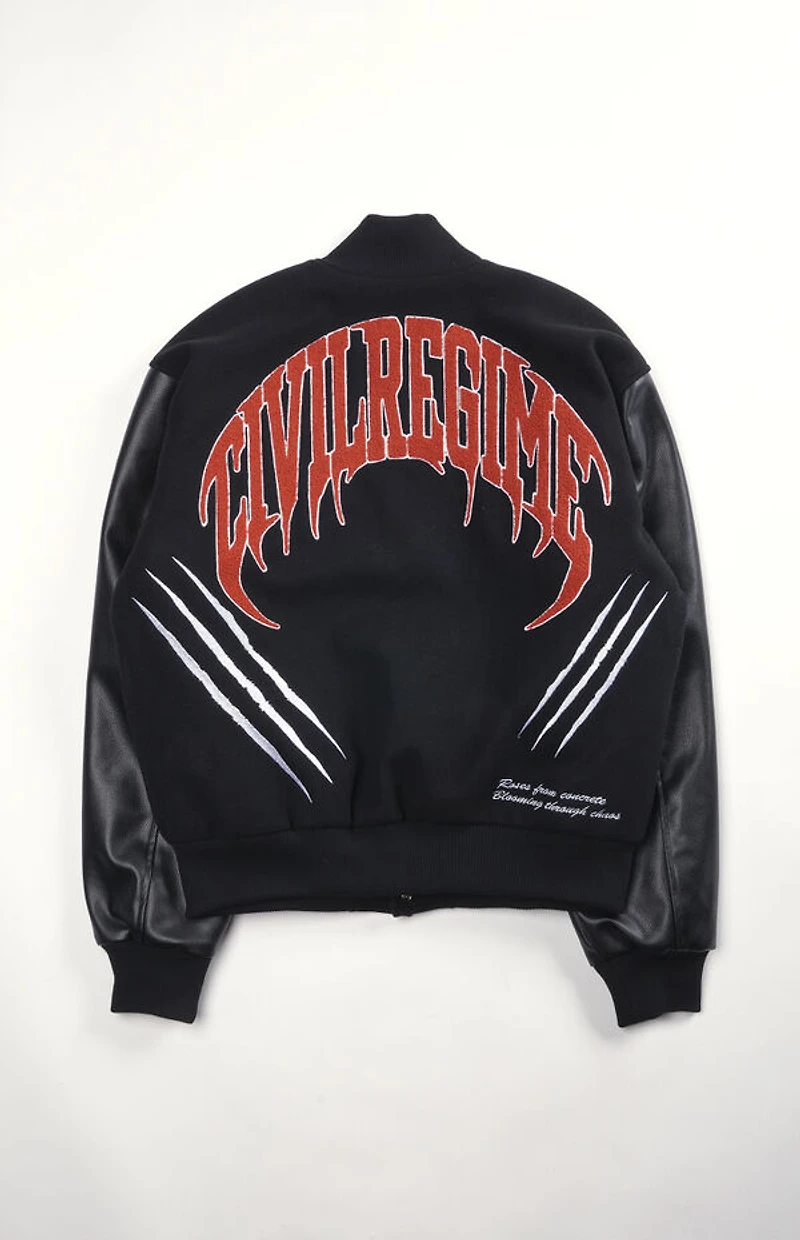 Civil x X-Men '97 Wolverine Slash Varsity Bomber Jacket
