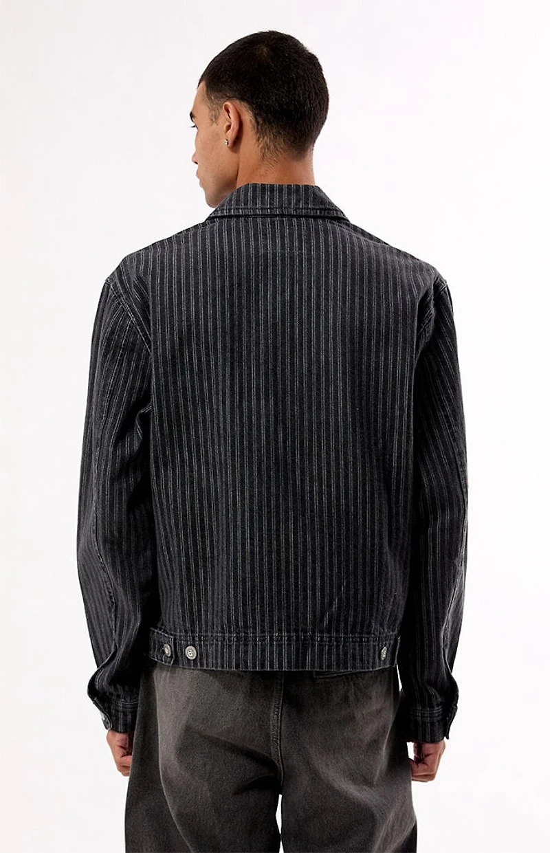 Pacsun Striped Nox Zip Up Jacket