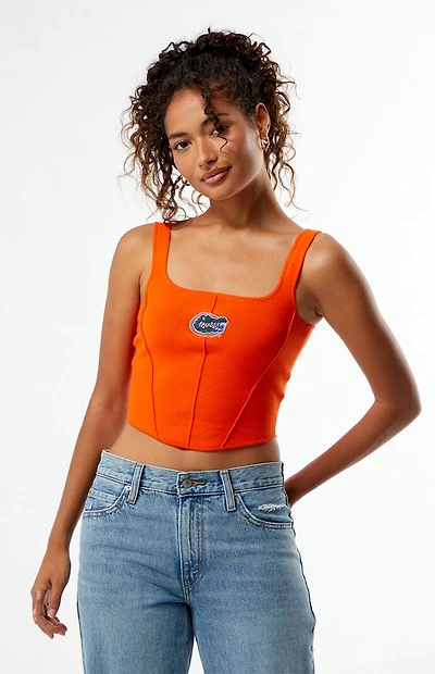 HYPE & VICE Florida Gators Knit Corset Top
