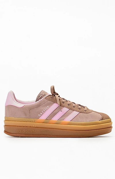 adidas Women's Brown Gazelle Bold Sneakers
