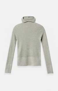 Fear of God ESSENTIALS Women’s Abbey Stone Waffle Knit Tight Hooded Sweater