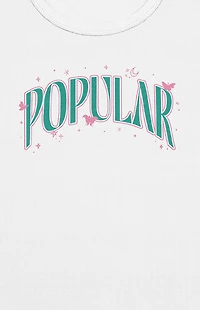 Wicked Arched Popular Text Cropped T-Shirt