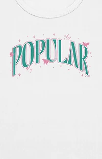 Wicked Arched Popular Text Cropped T-Shirt