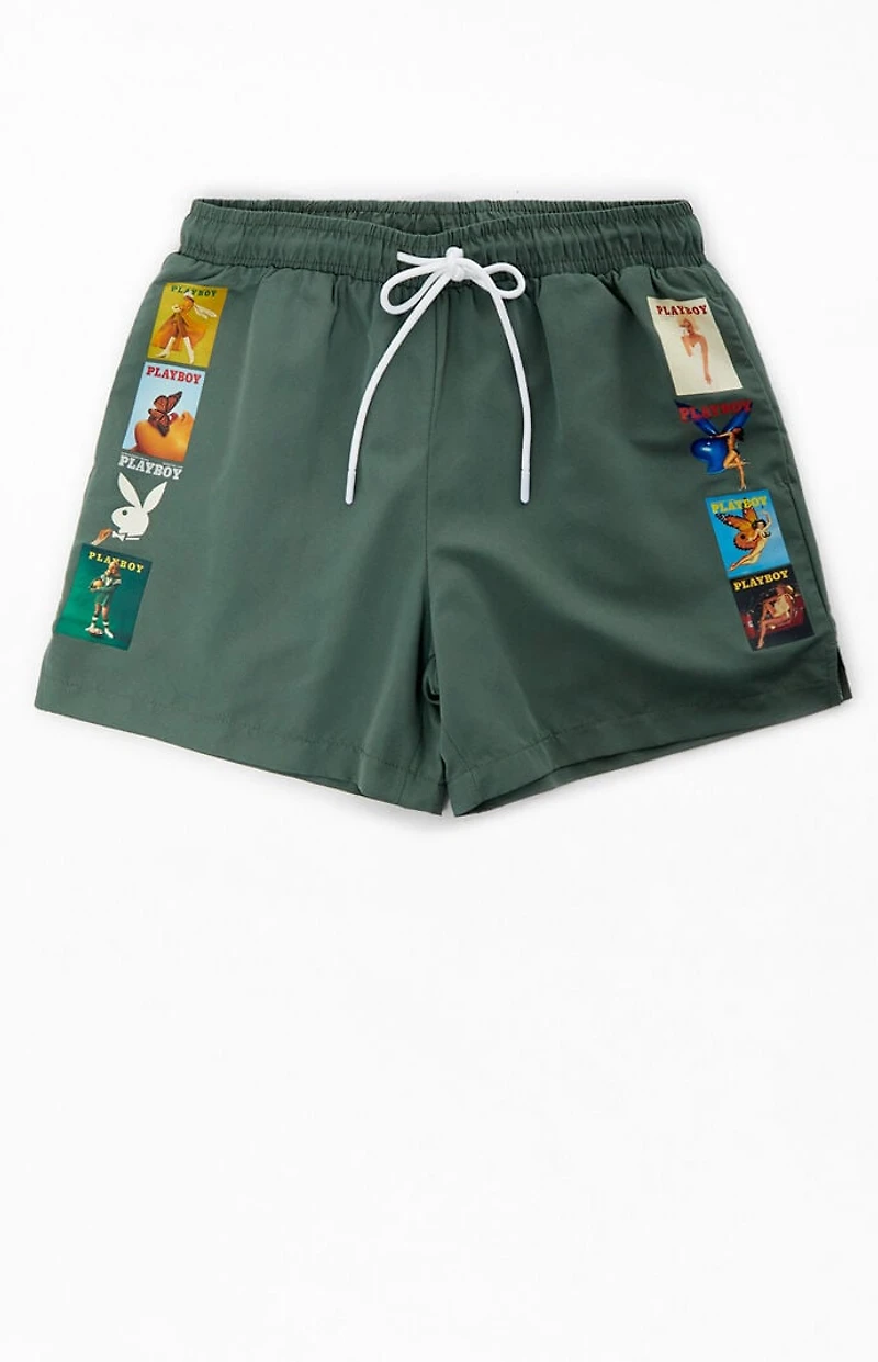 Playboy By Pacsun Ad 5" Swim Trunks