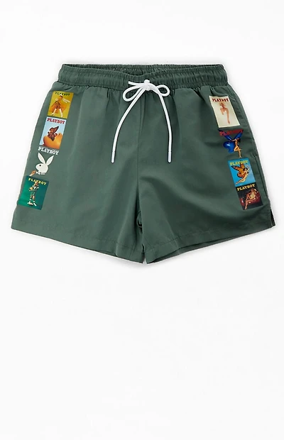 Playboy By Pacsun Ad 5" Swim Trunks