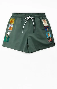 Playboy By Pacsun Ad 5" Swim Trunks