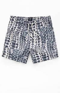 Pacsun Winter Snake Eco 4.5" Swim Trunks
