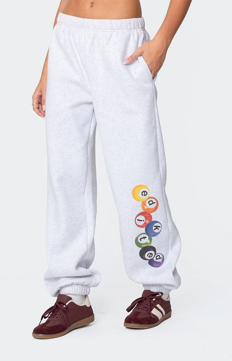 Edikted Billiard Oversized Sweatpants