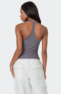 Edikted Racer Back Halter Top