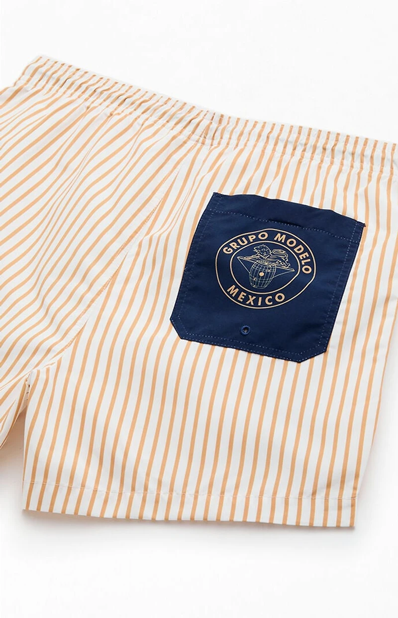 Ripple Junction Modelo Stripe 4" Swim Trunks