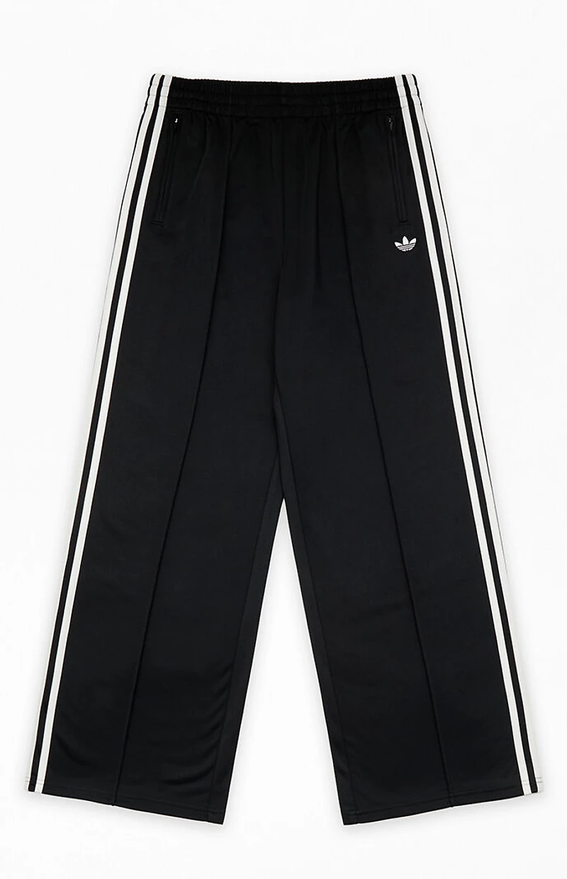 adidas Kids Black Firebird Wide Leg Track Pants