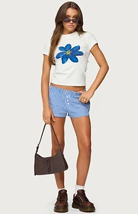 Edikted Maryanne Gingham Boxer Shorts