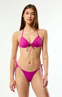 Pacsun Plum Nova Cinched Bralette Bikini Top