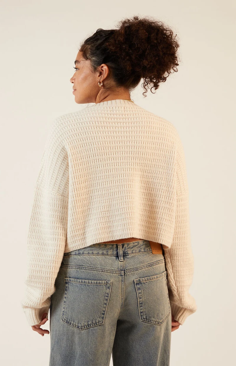 LA Hearts Polar Waffle Knit Sweater