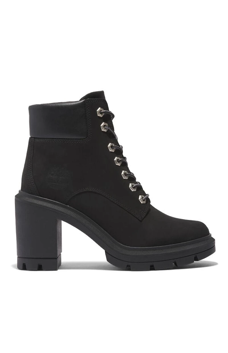 Timberland Women's Black Allington Heights Mid Lace-Up Boots