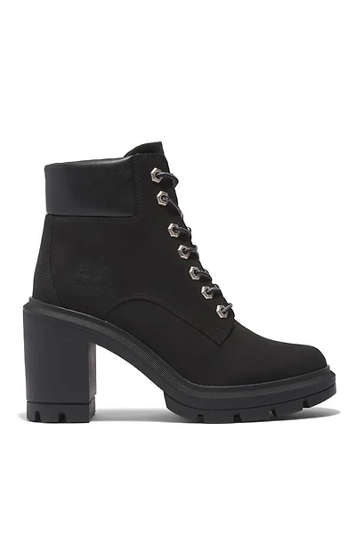 Timberland Women's Black Allington Heights Mid Lace-Up Boots