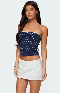 Edikted Built Bra Polka Dot Top