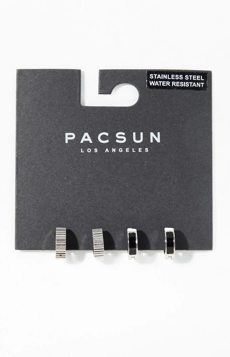 Pacsun 2 Pack Silver Hoop Earrings