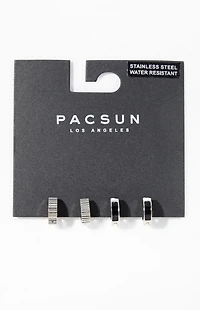 Pacsun 2 Pack Silver Hoop Earrings