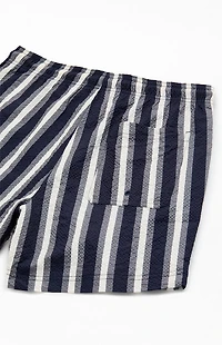 Pacsun Boardwalk Striped Seersucker 4.5'' Swim Trunks