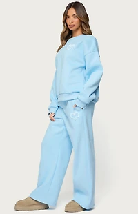 Edikted Love Wide Leg Sweatpants