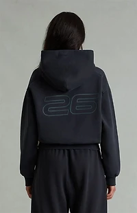 Fear of God ESSENTIALS Women's Vintage Black Classic Cropped Hoodie