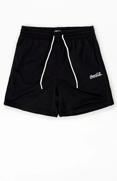 Coca Cola By Pacsun Black Logo Mesh Shorts