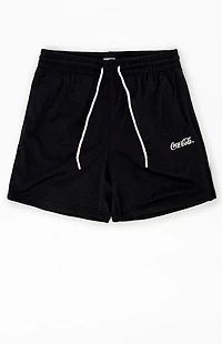 Coca Cola By Pacsun Black Logo Mesh Shorts