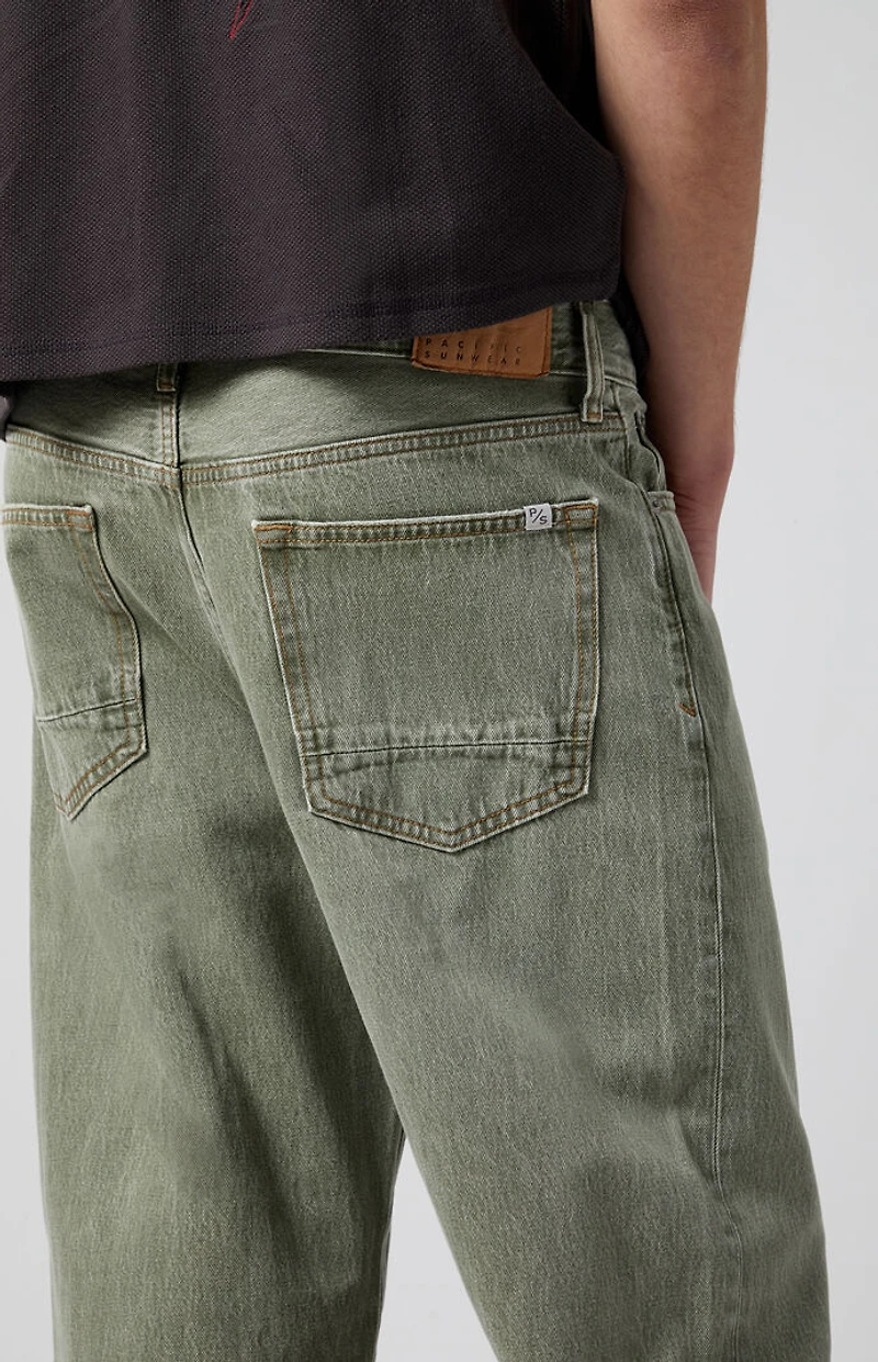 Pacsun Dylan Baggy Jeans Overdyed Olive