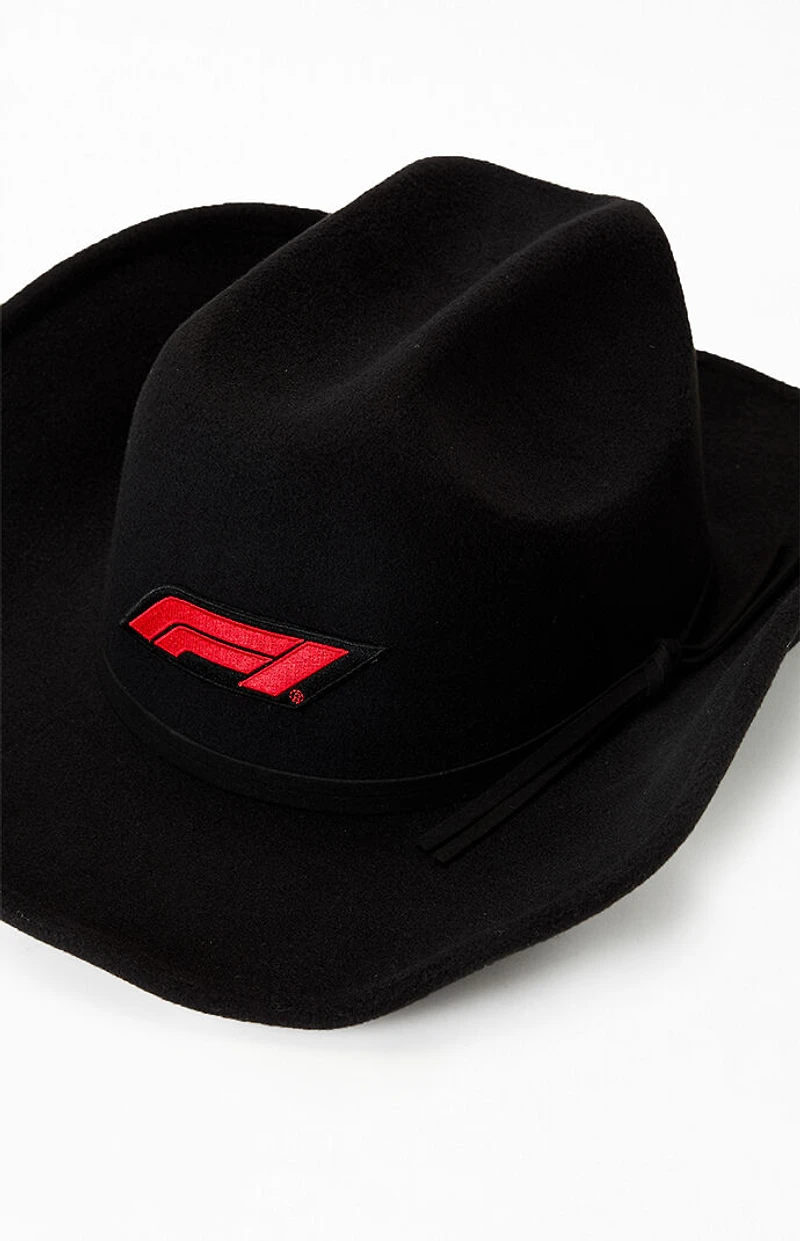 Formula 1 x Pacsun United States Grand Prix 2025 Black F1 Cowboy Hat