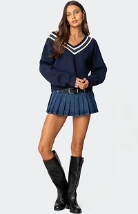 Edikted Lauryl V Neck Sweater