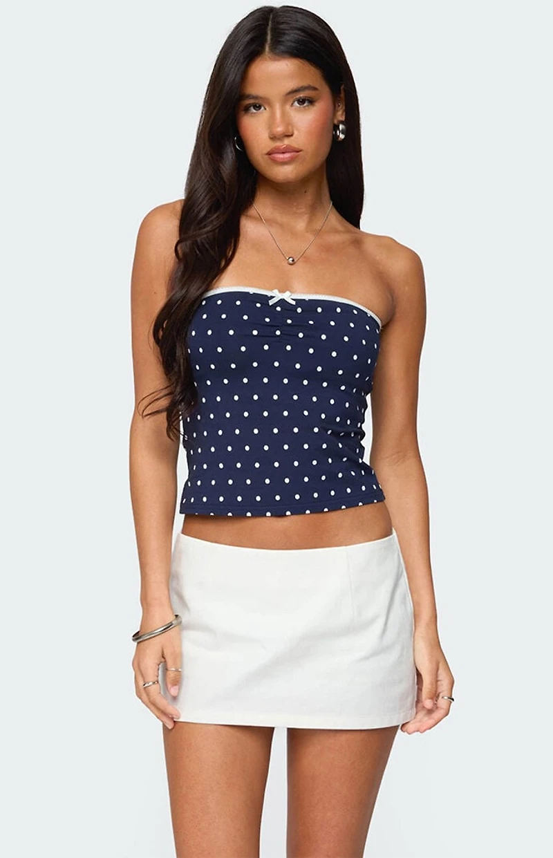 Edikted Built Bra Polka Dot Top