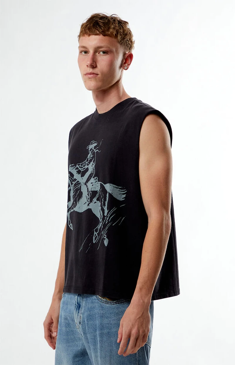 Pacsun Cafe Cutoff Muscle T-Shirt