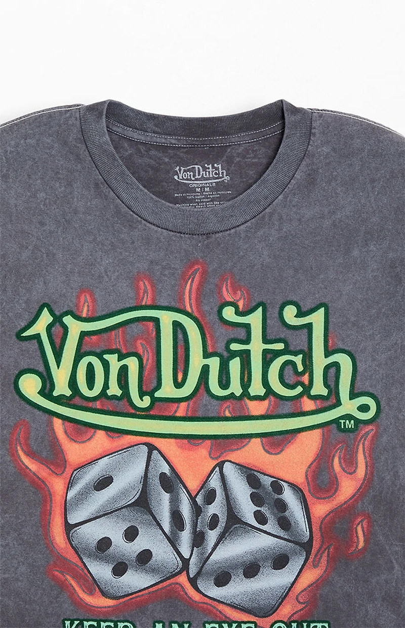 Von Dutch Dice Cropped T-Shirt