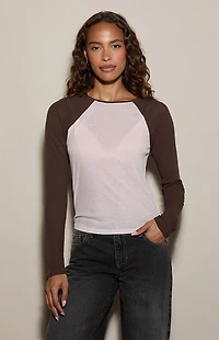 Pacsun Kate Long Sleeve Baseball T-Shirt