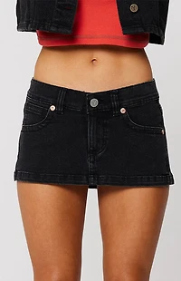ABRAND Brie 00 Super Low Rise Denim Mini Skirt